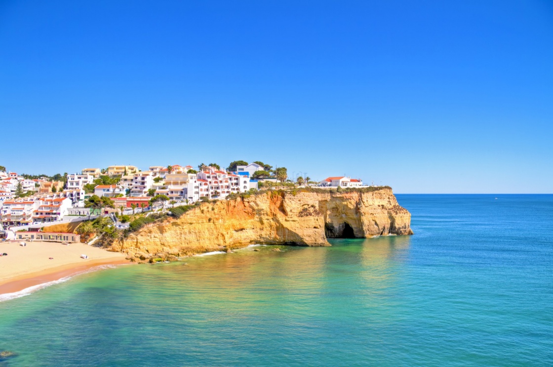 'The village Carvoeiro in the Algarve Portugal' - Algarve
